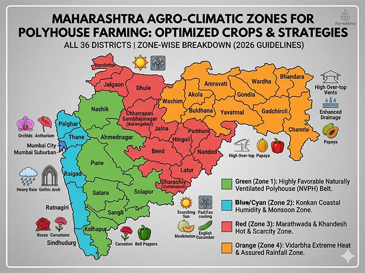 Polyhouse Farming in Maharashtra Polyhouse Farming in Maharashtra